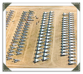 Airplane Graveyard AZ in Desert
